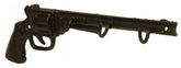 3 Hook Cast Iron "Antique Pistol" Rustic Key Holder / Wall Hook.