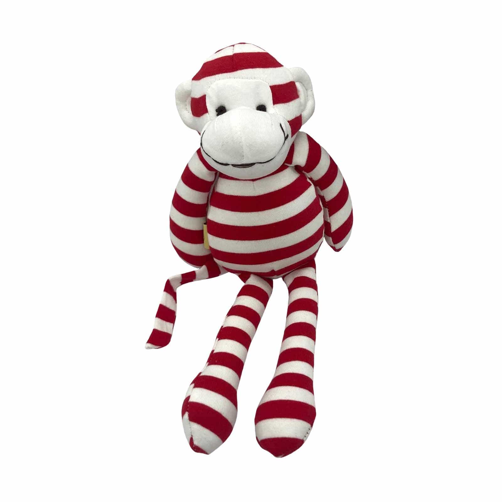 32cm Red Striped Monkey Plush Toy