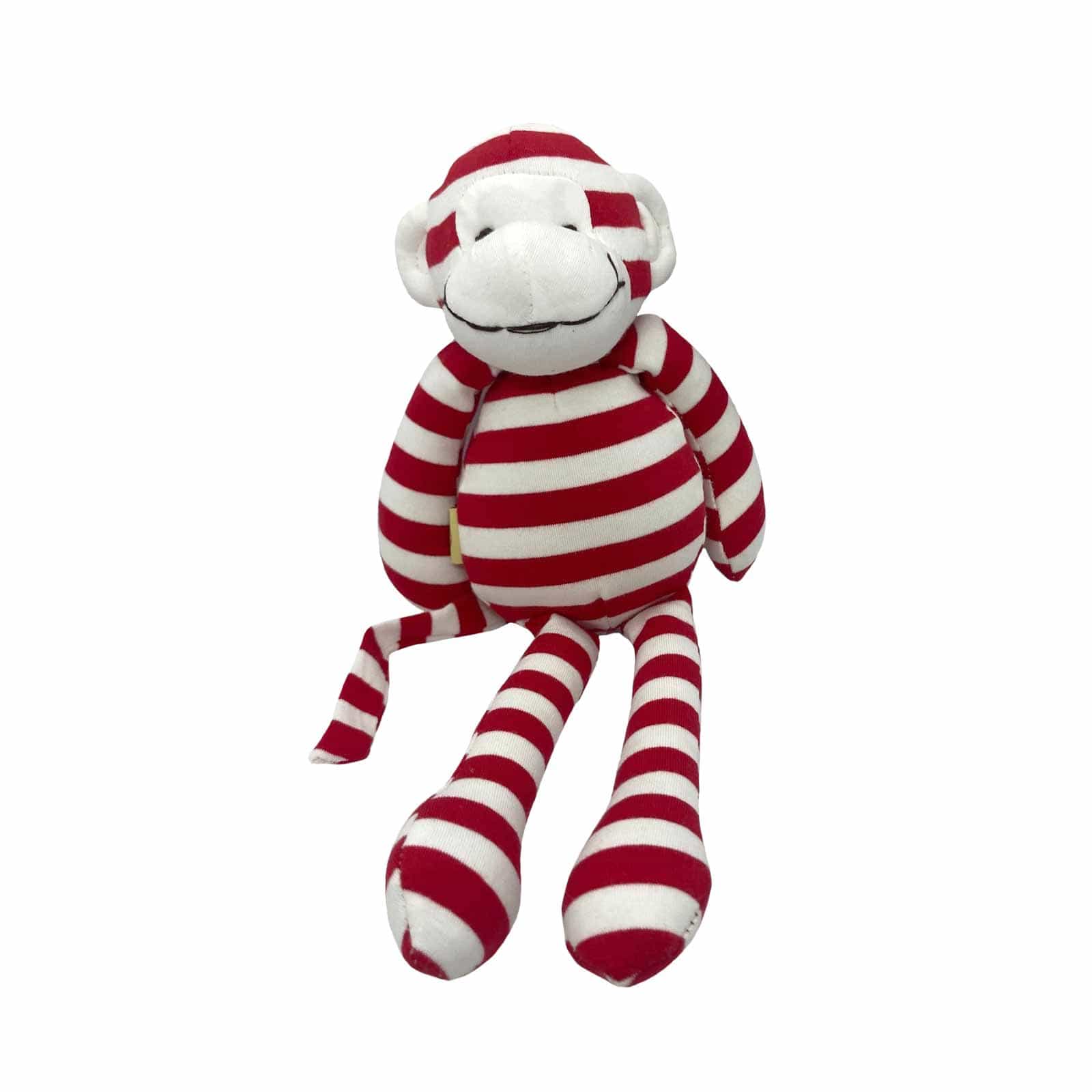 32cm Red Striped Monkey Plush Toy