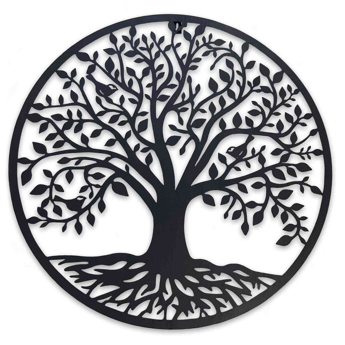 99cm Black Tree Round Wall Decor - Hello Homewares