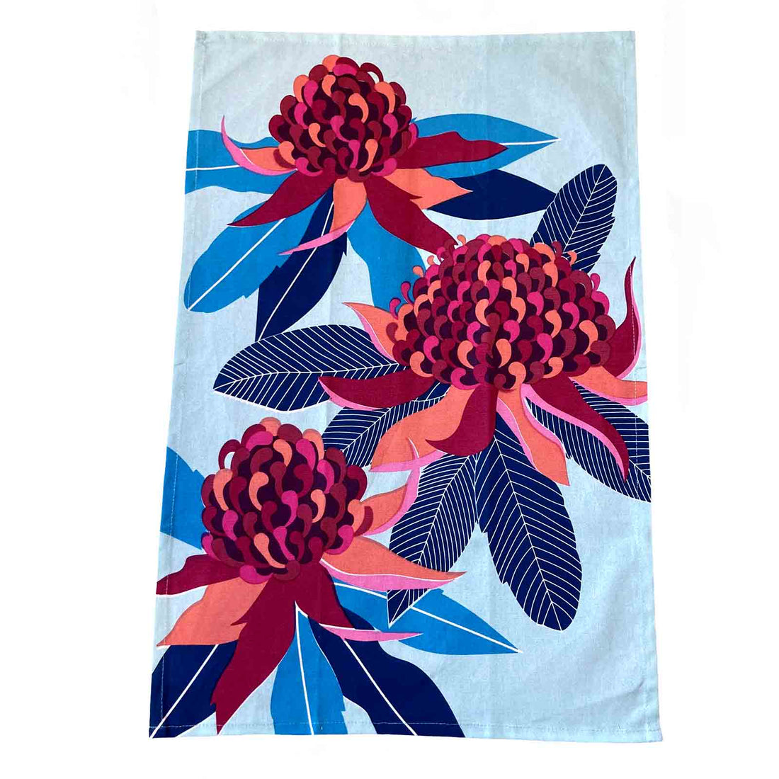 Waratah 100% Cotton Tea Towel - Hello Homewares