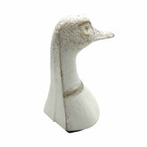 White Metal Duck Bookend - Single Sided Bookend - Bookends