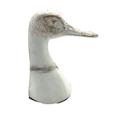 White Metal Duck Bookend - Single Sided Bookend - Bookends