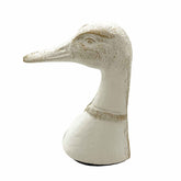 White Metal Duck Bookend - Single Sided Bookend - Bookends