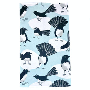 Willie Wagtail 100% Cotton Tea Towel