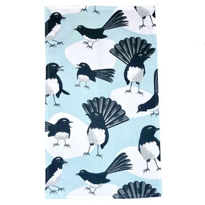 Willie Wagtail 100% Cotton Tea Towel